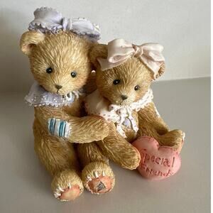 Vintage Enesco Cherished Teddies Figurine Elizabeth Ashley My Beary Best Friend